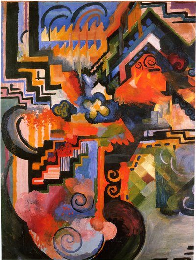 Colored Composition by August Macke